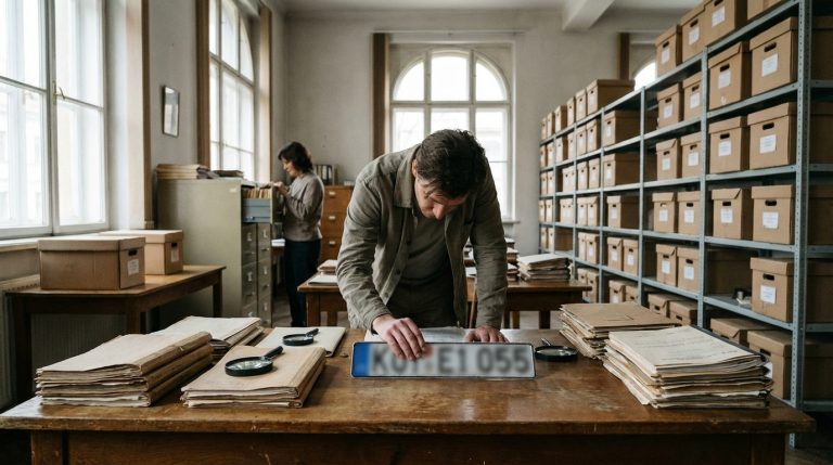 À qui appartient cette plaque d'immatriculation gratuitement ?
