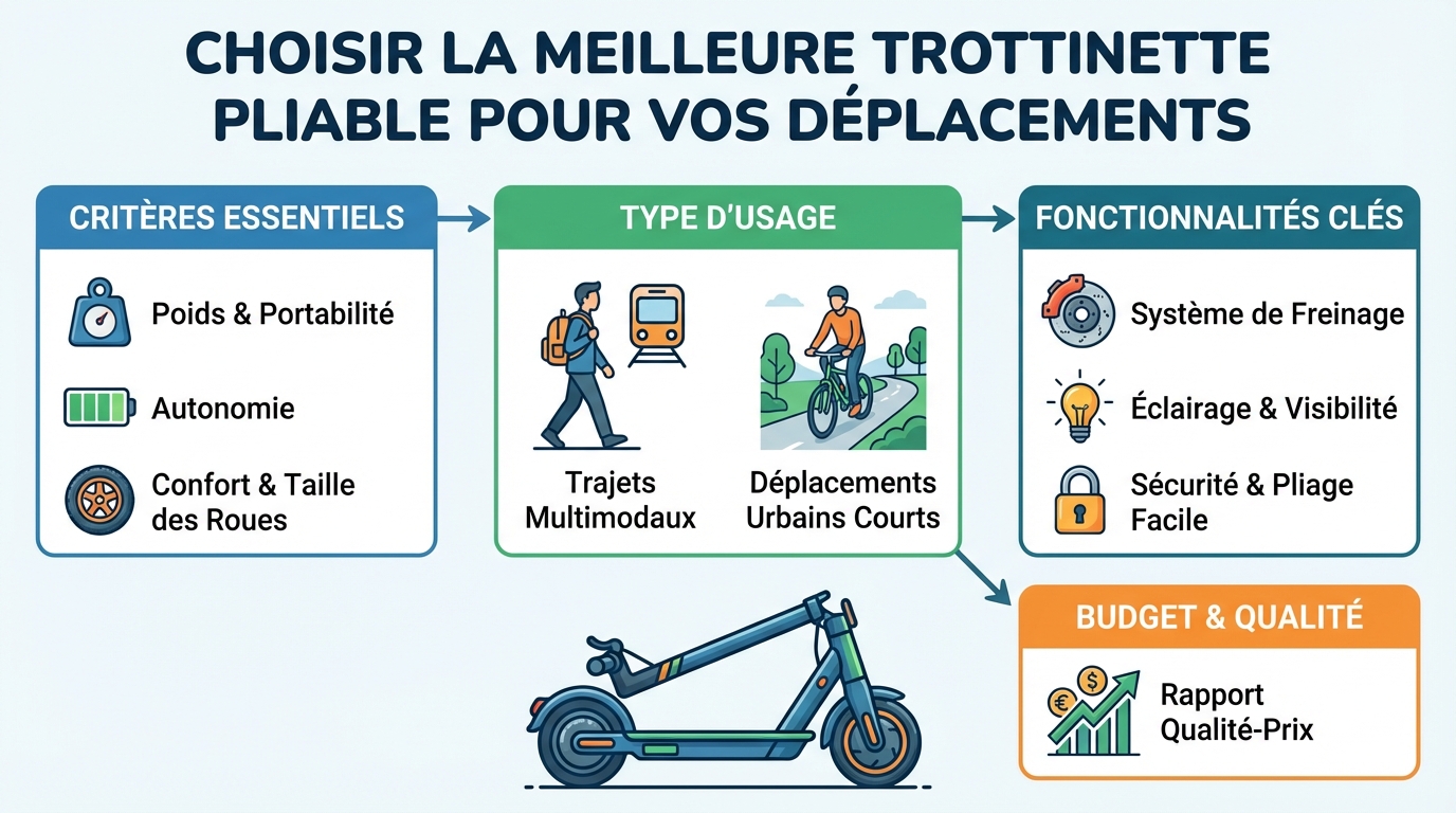 Comparatif des meilleures trottinettes pliables