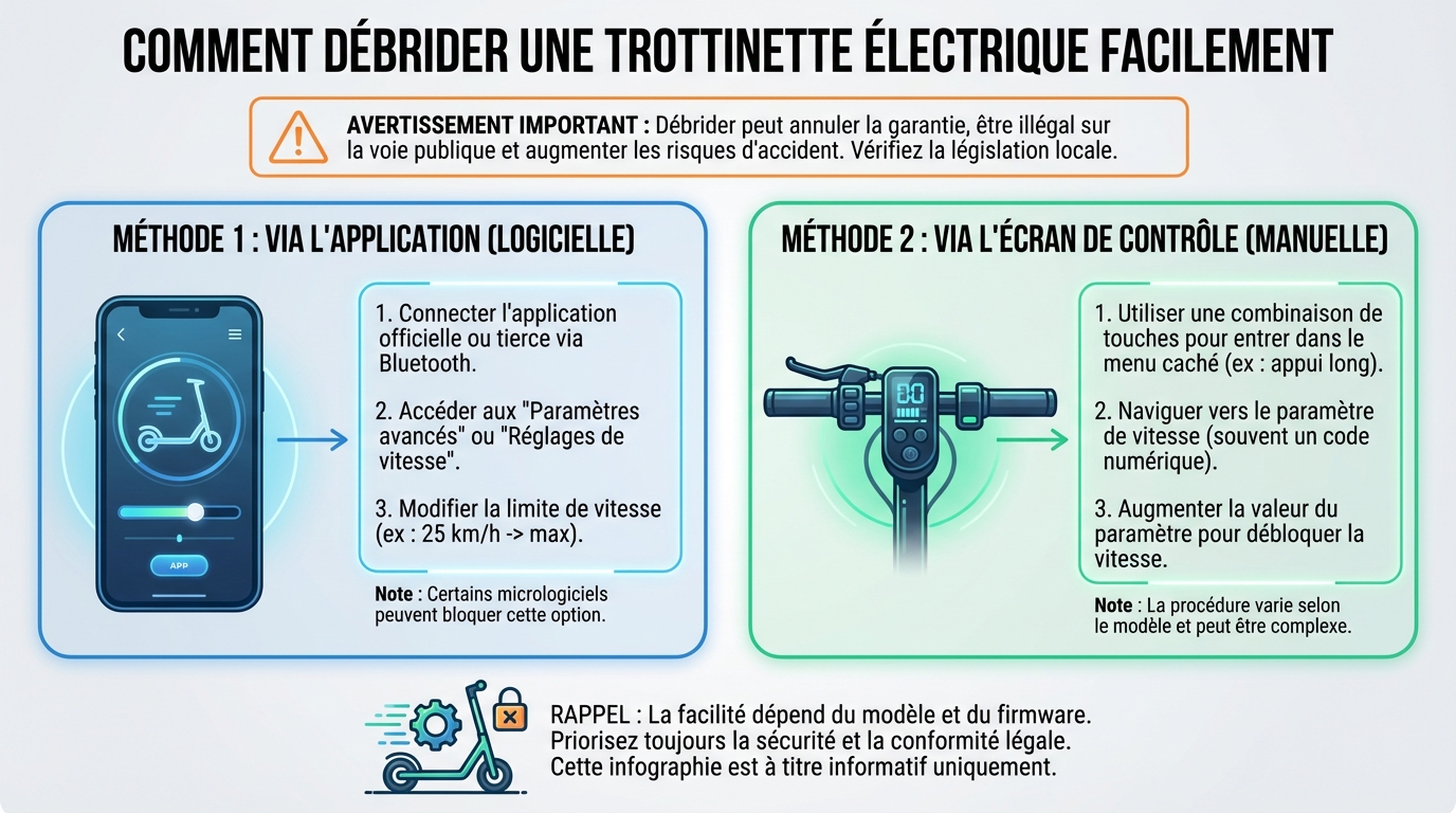 Comment débrider une trottinette électrique ?