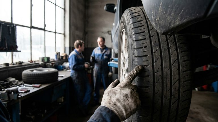Comprendre le témoin d'usure du pneu flanc