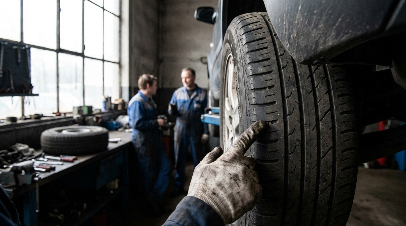 Comprendre le témoin d'usure du pneu flanc