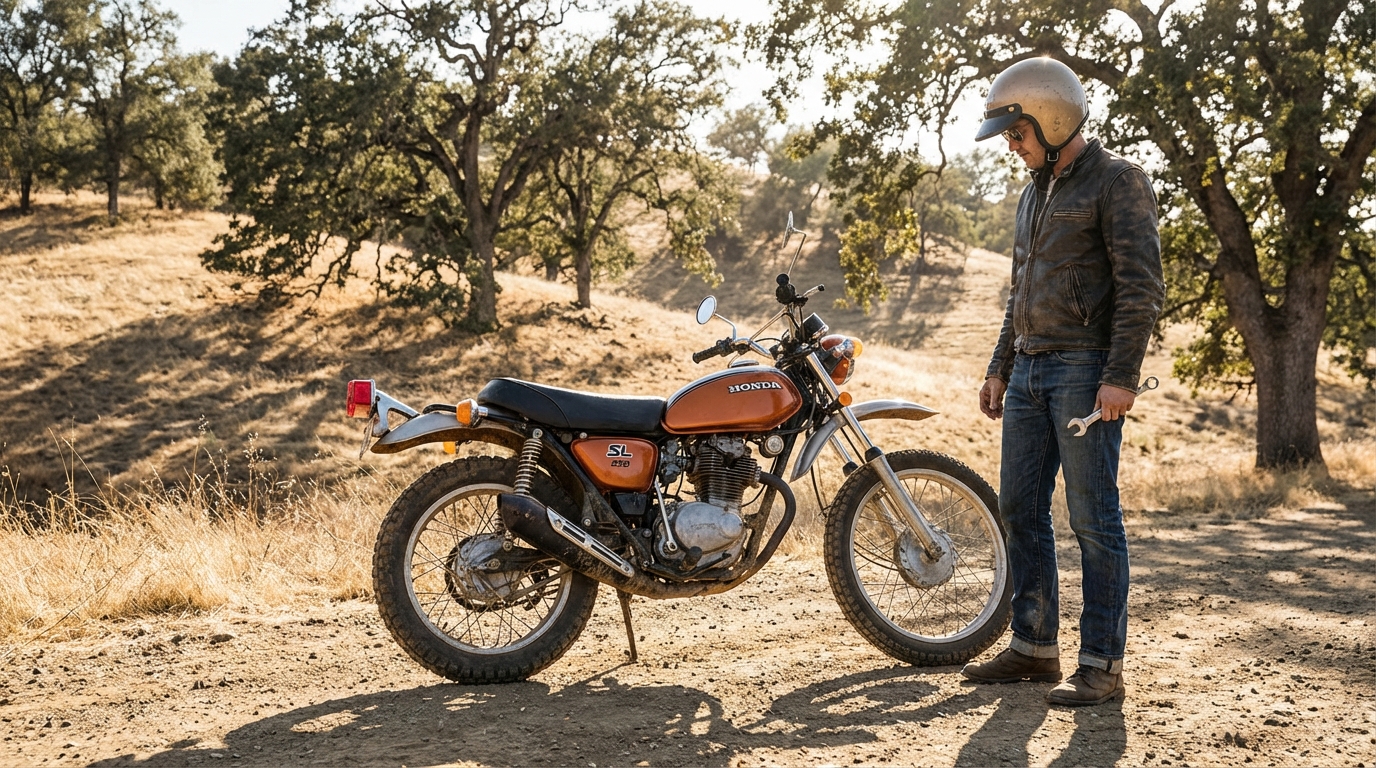 Découvrez la honda SL 250 : une légende des années 70