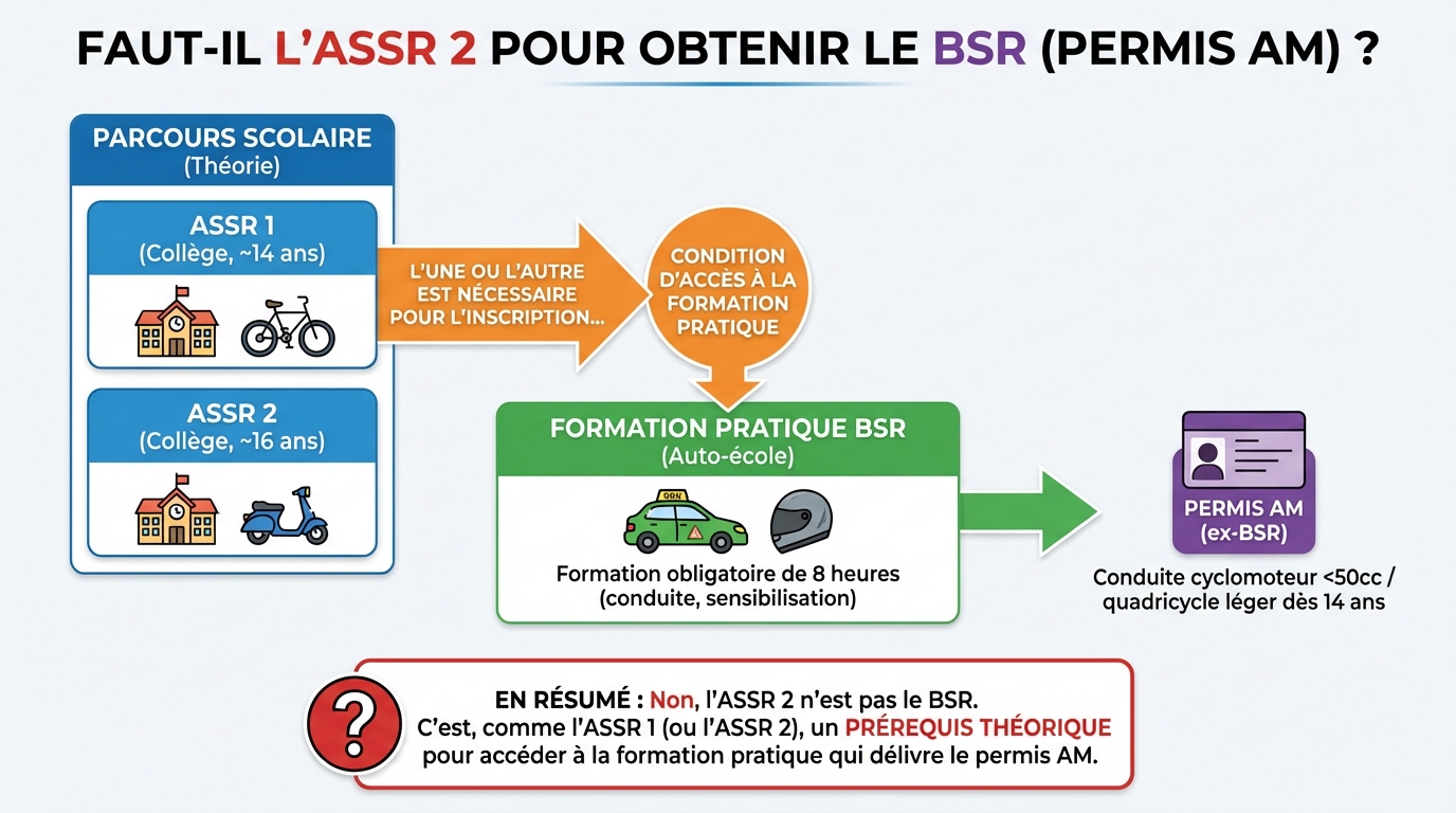 Comprendre l'ASSR 2 et le BSR
