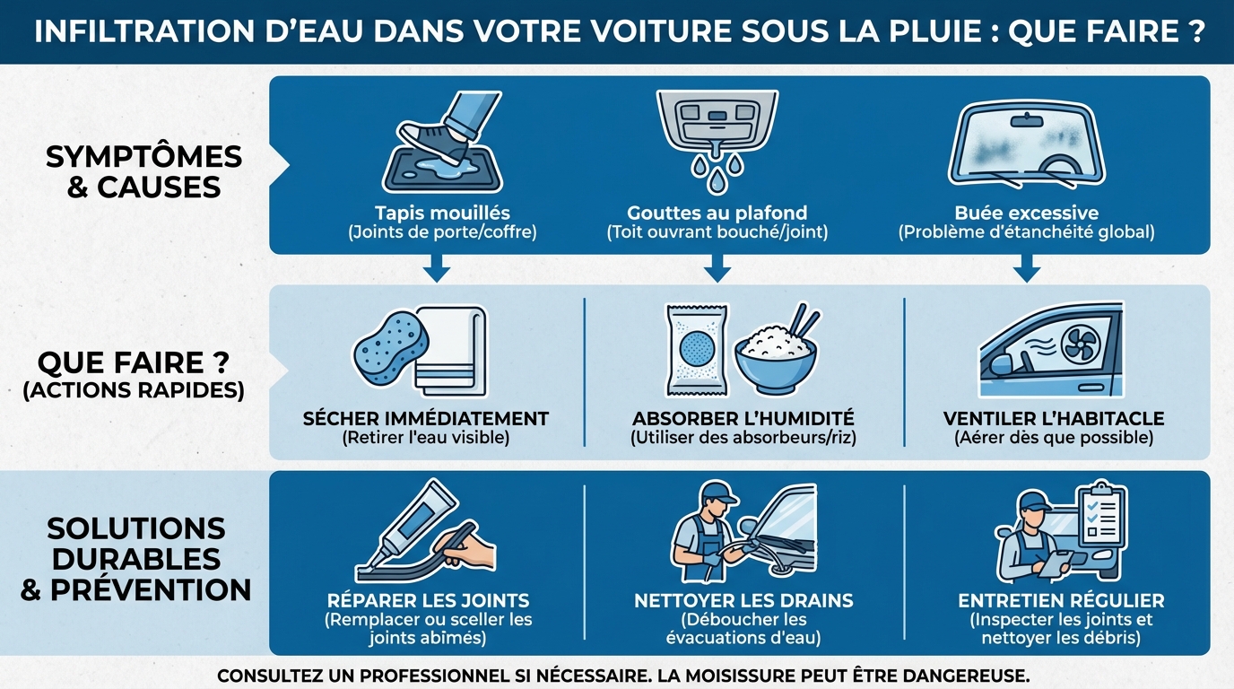 Solutions pour traiter l'infiltration d'eau