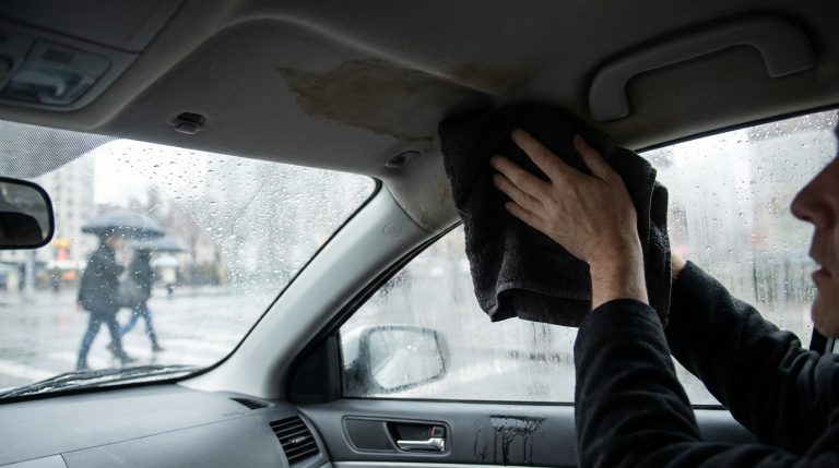 Infiltration d'eau dans votre voiture sous la pluie : que faire ?
