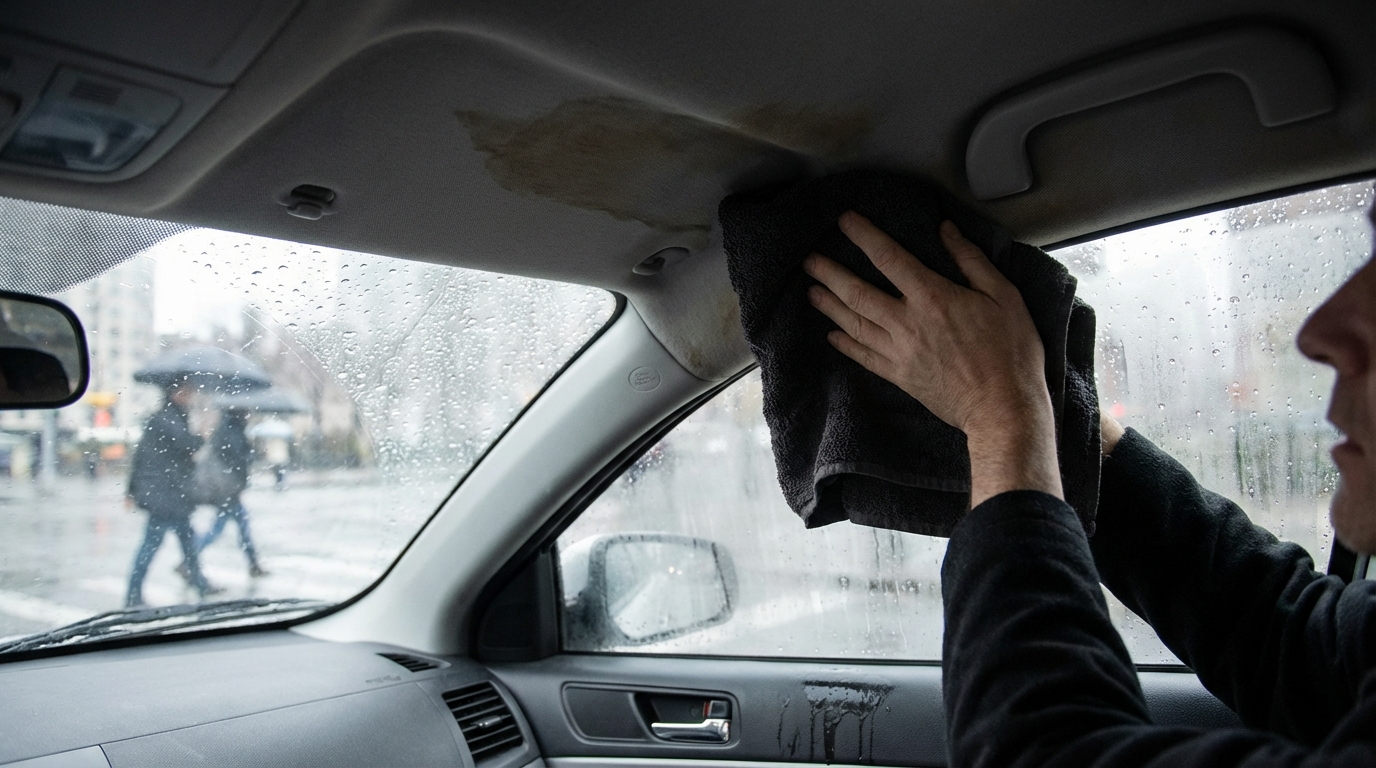 Infiltration d'eau dans votre voiture sous la pluie : que faire ?