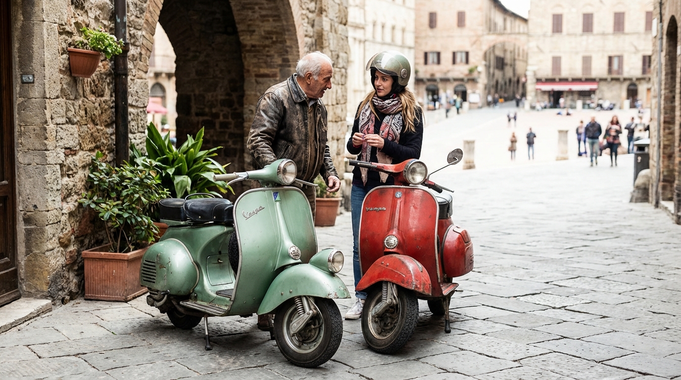 L'incroyable histoire de la scooter italienne vespa