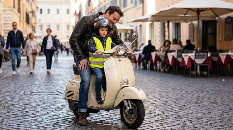 Quel est l'âge minimum pour un passager sur un vespa ?