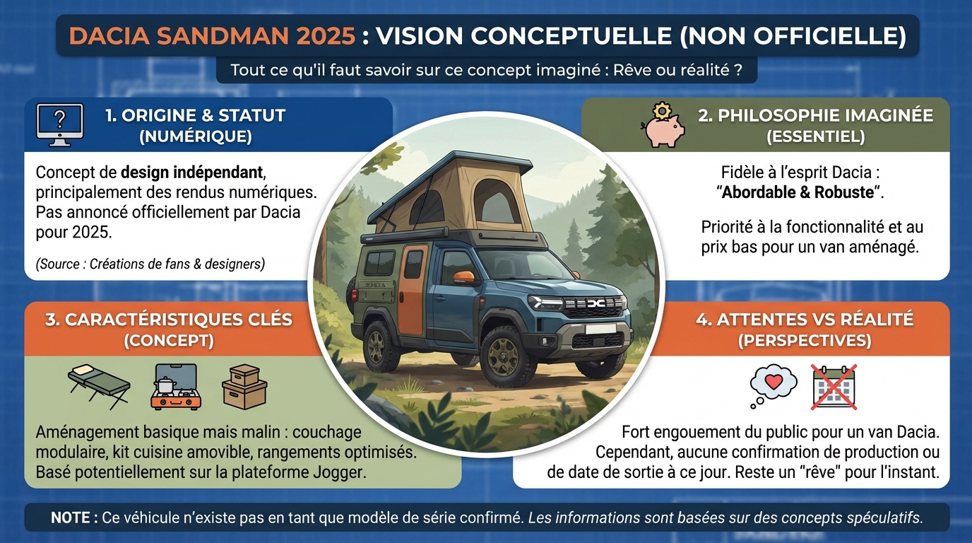 Dacia sandman 2025 : tout ce qu'il faut savoir 1 Prix et date de sortie