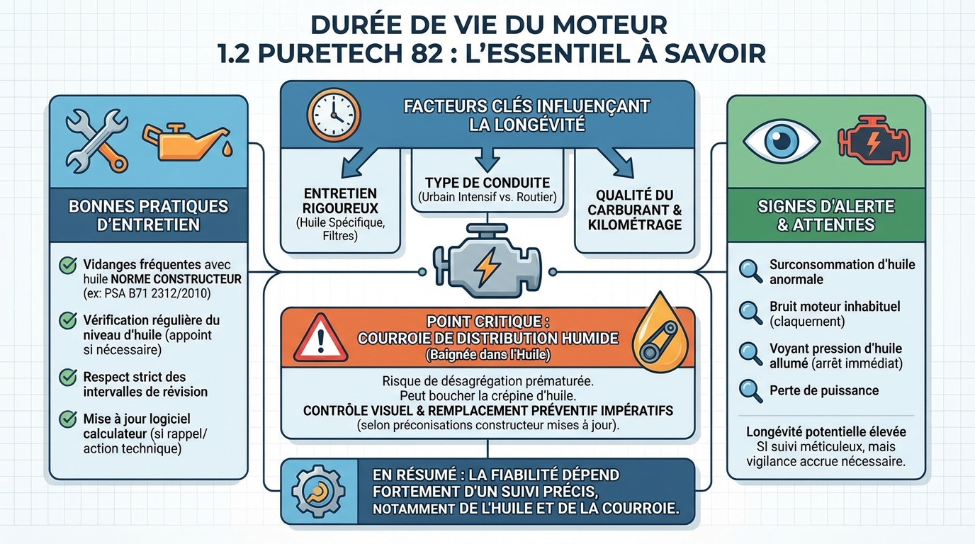 Durée de vie du moteur 1.2 puretech 82 : tout ce qu'il faut savoir 1 Entretien et soins pour prolonger la longévité