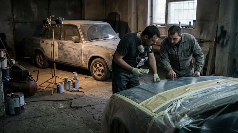 Prix de la peinture complète d'une voiture au black : ce qu'il faut savoir